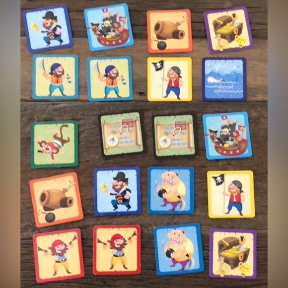 Kids Memory Matching Game - LPF Pick-Up Pairs - Pirates - Picture 2 of 5